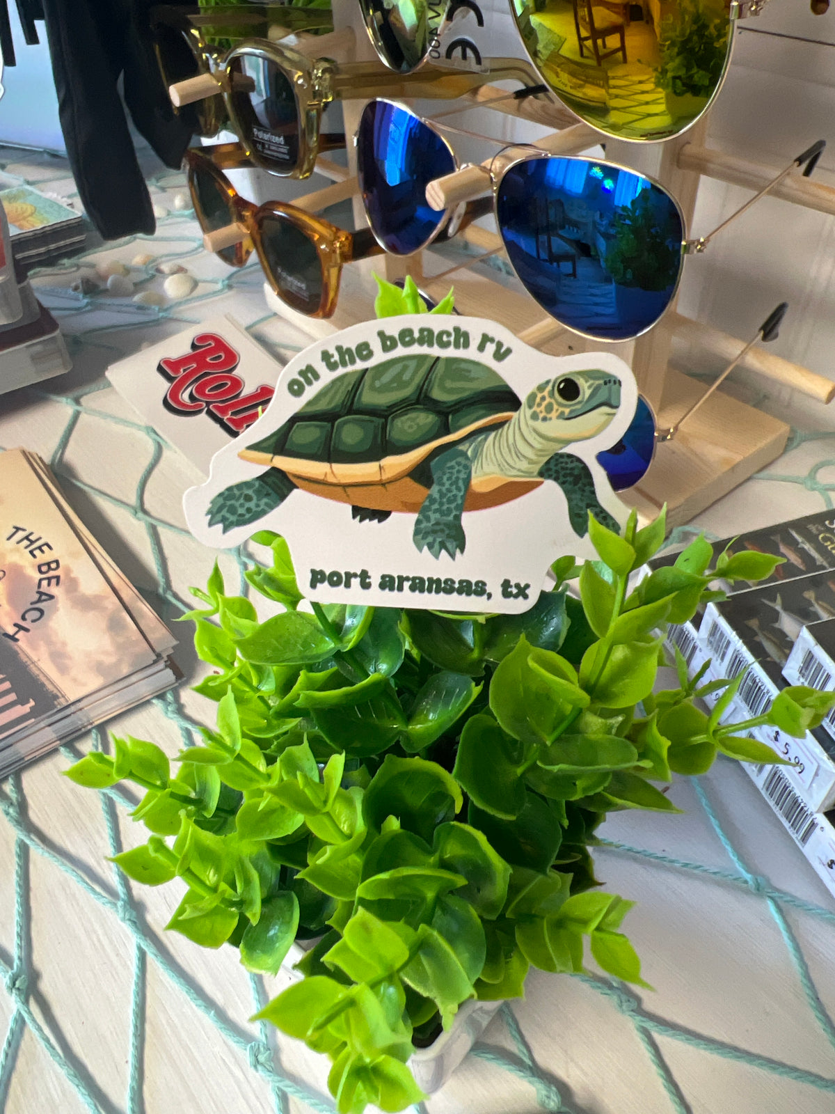 Turtle - On the Beach RV - Port Aransas, TX Sticker